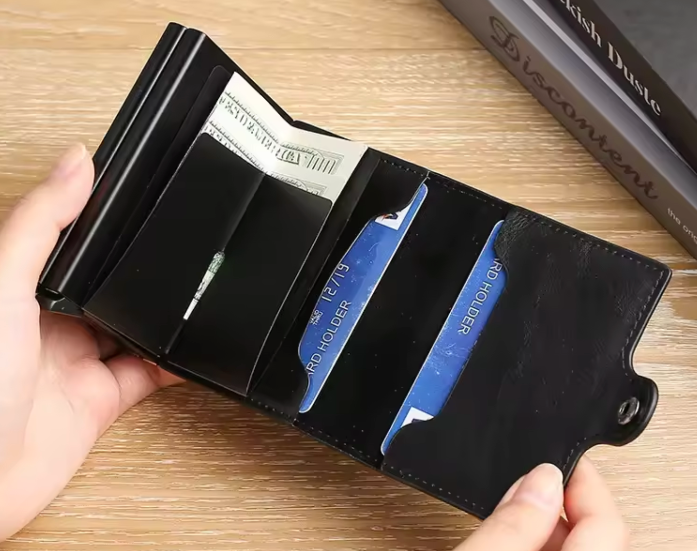 CardBuddy Black: Cardholder, Mini-Wallet, Brieftasche und Portmonee