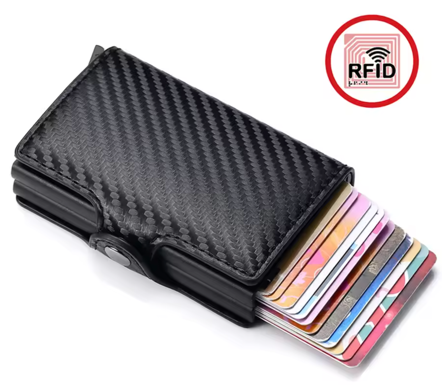 CardBuddy Carbon Fiber: Premium Cardholder, Mini-Wallet, Brieftasche und Portmonee