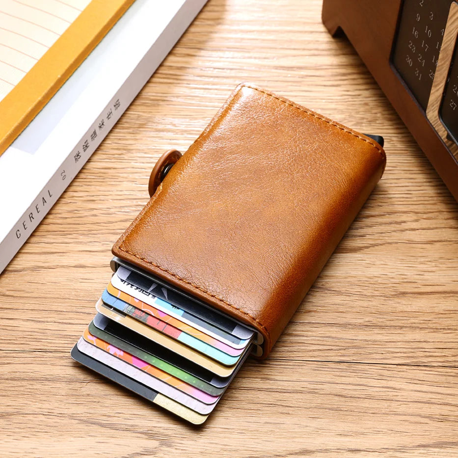 CardBuddy Hellbraun: Cardholder, Mini-Wallet, Brieftasche und Portmonee