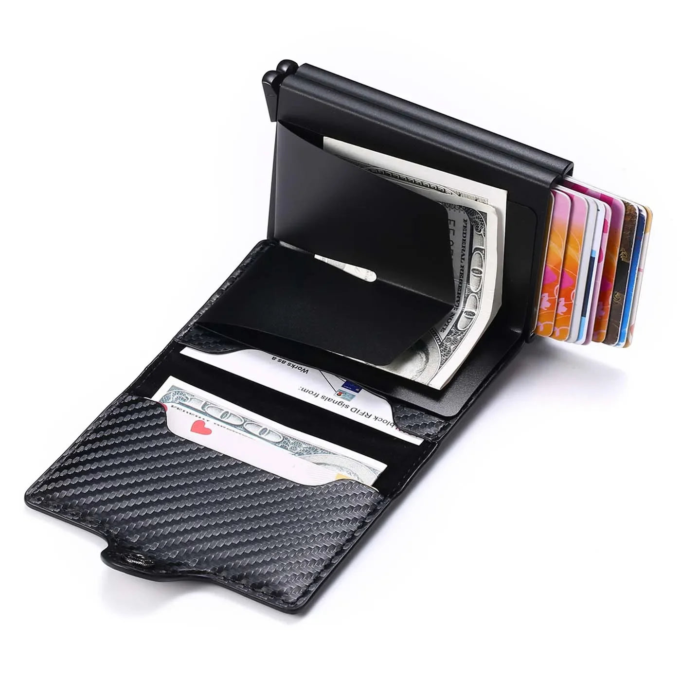 CardBuddy Carbon Fiber: Premium Cardholder, Mini-Wallet, Brieftasche und Portmonee